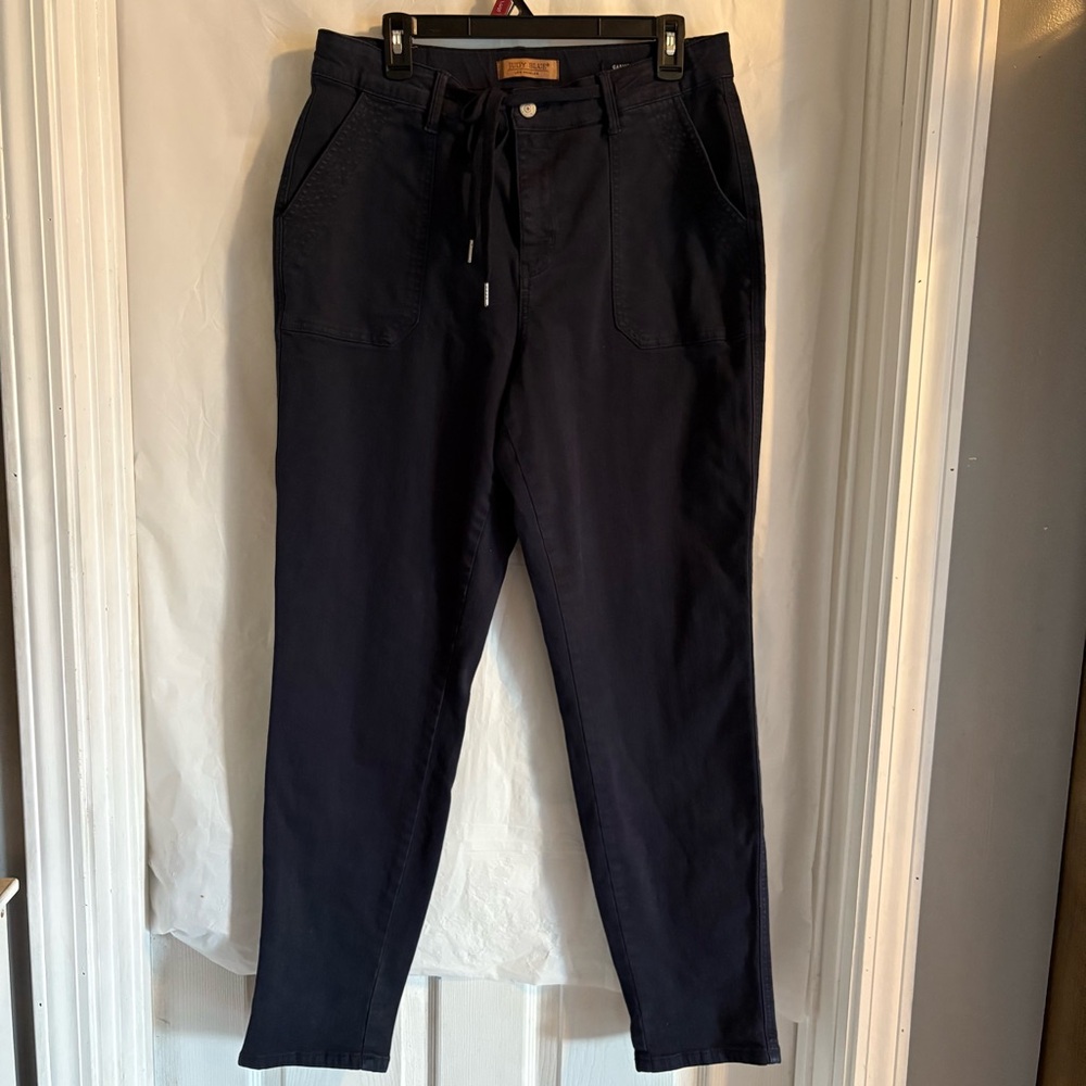 Judy Blue High Waist Garment Dyed Jogger Jeans Pants Women's Size 13/31 Blue